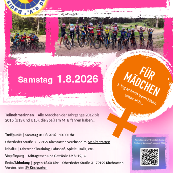 Die Sommerferien starten – und wir Mädels starten gemeinsam auf die Trails beim Mädchencamp 2026 