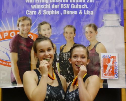 Hallenradsport DM in Hamburg (20.-21.10.2017) - Bronze im 2er Frauen für Nattmann / Wurth und weitere Top 10 Platzierungen für Badens SportlerInnen