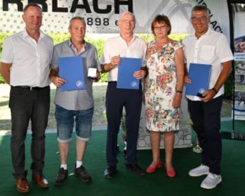 Verbandsehrungen am Ehrenabend des RV 1898 Kirrlach e.V.