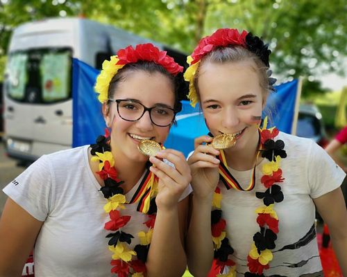 Maren Buchholz/Marisa Göppert RSV Fischerbach Deutsche Meisterinnen 2018 2er Schülerinnen