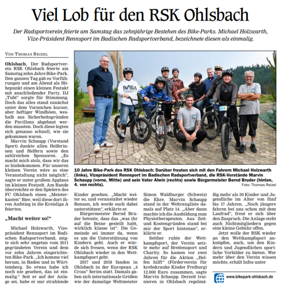 10 Jahre Bike-Park Ohlsbach