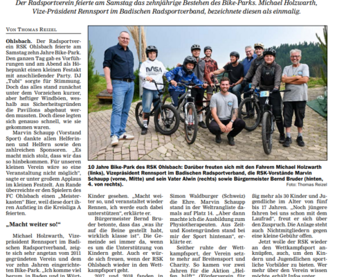 10 Jahre Bike-Park Ohlsbach