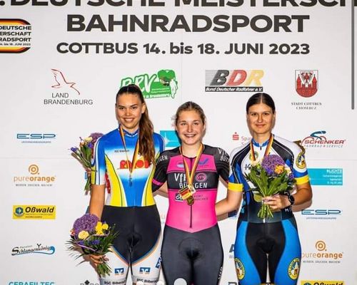  Verfolgungsmedaillen bei der DM-Bahn