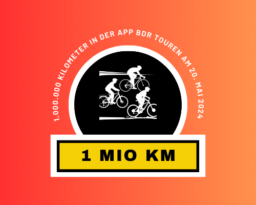 1 Million Kilometer in der BDR Breitensport-App