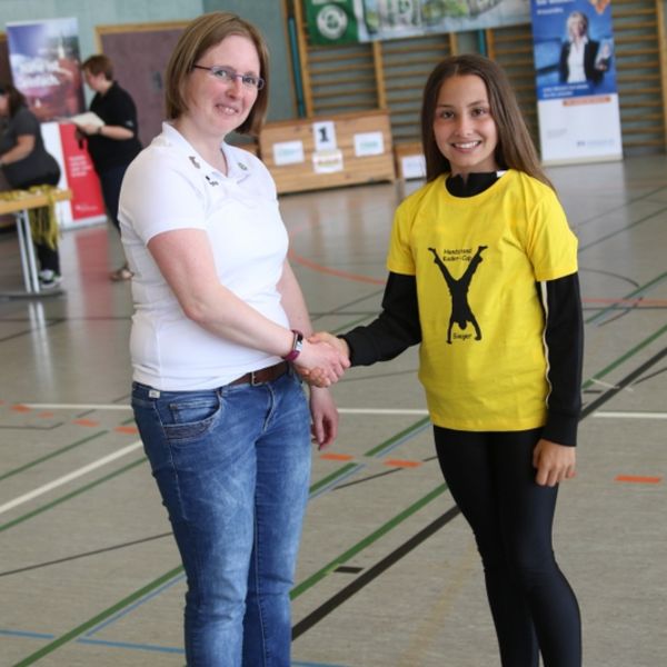 Siegerin Hand-Stand-Cup